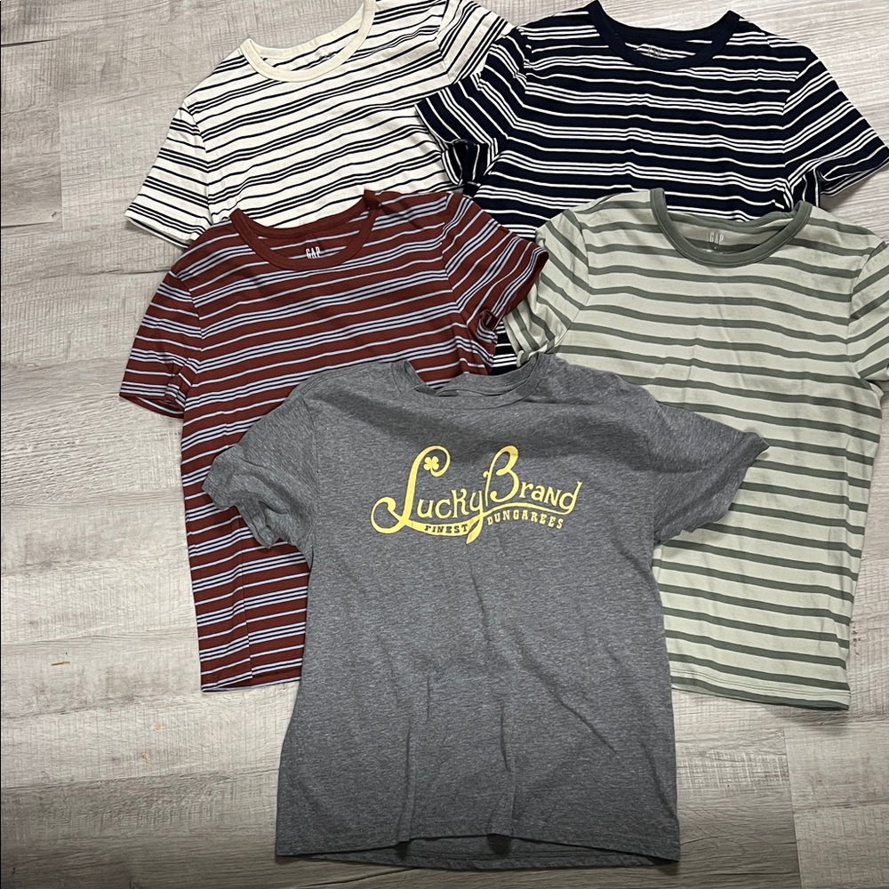 GAP and Lucky Brand Tees size medium and one size small